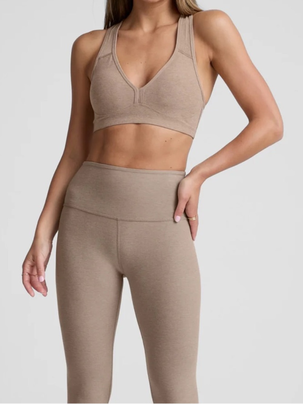 Beyond Yoga Spacedye™ Lift Your Spirits Bra Chai Small $68